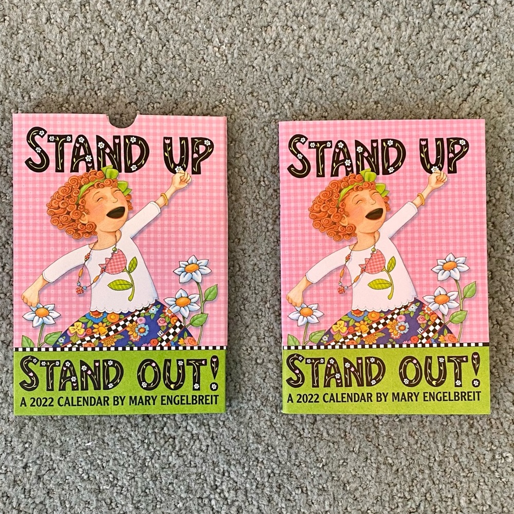 Mary Engelbreit's 2022 Monthly Pocket Planner Calendar: Stand Up Stand Out! 💕💚 - Picture 3 of 8